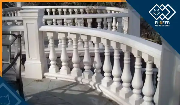 درابزين رخام,درابزين سلالم رخام,درابزين سلم رخام